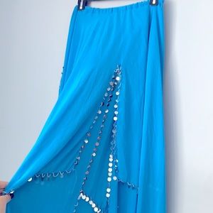 Belly Dancer Special Skirt -Slit, beaded, sequin